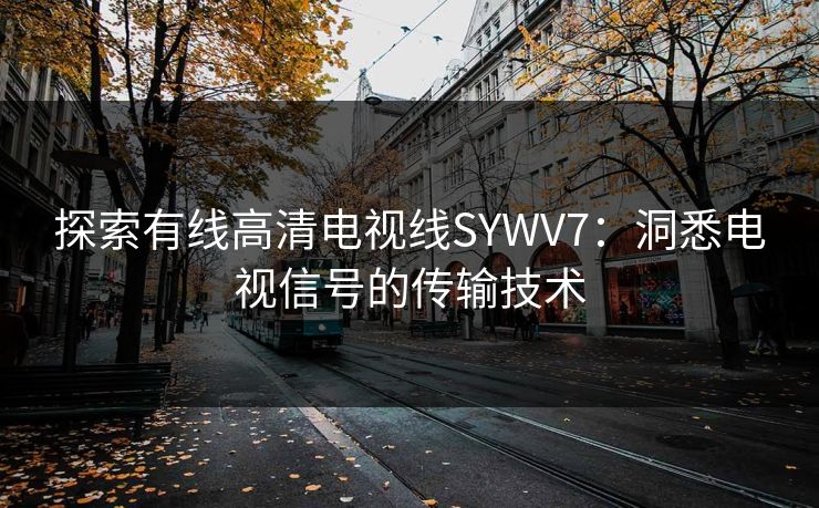 探索有线高清电视线SYWV7：洞悉电视信号的传输技术