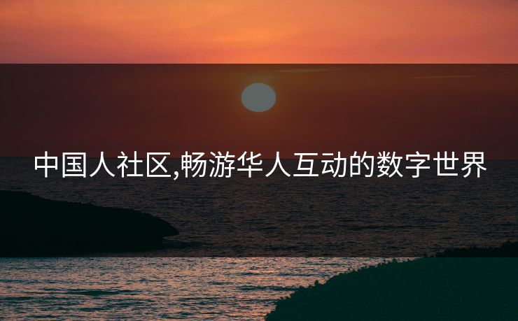 中国人社区,畅游华人互动的数字世界