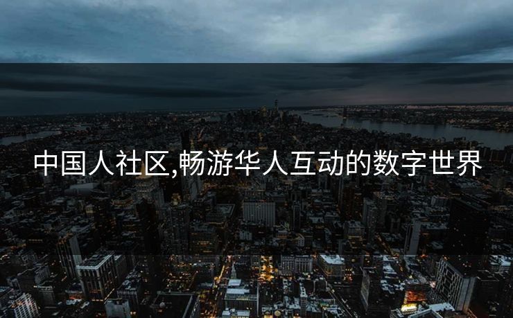 中国人社区,畅游华人互动的数字世界