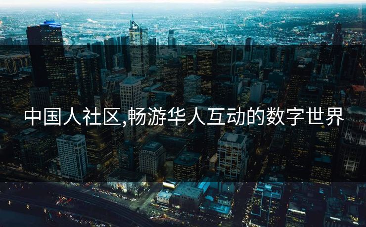 中国人社区,畅游华人互动的数字世界